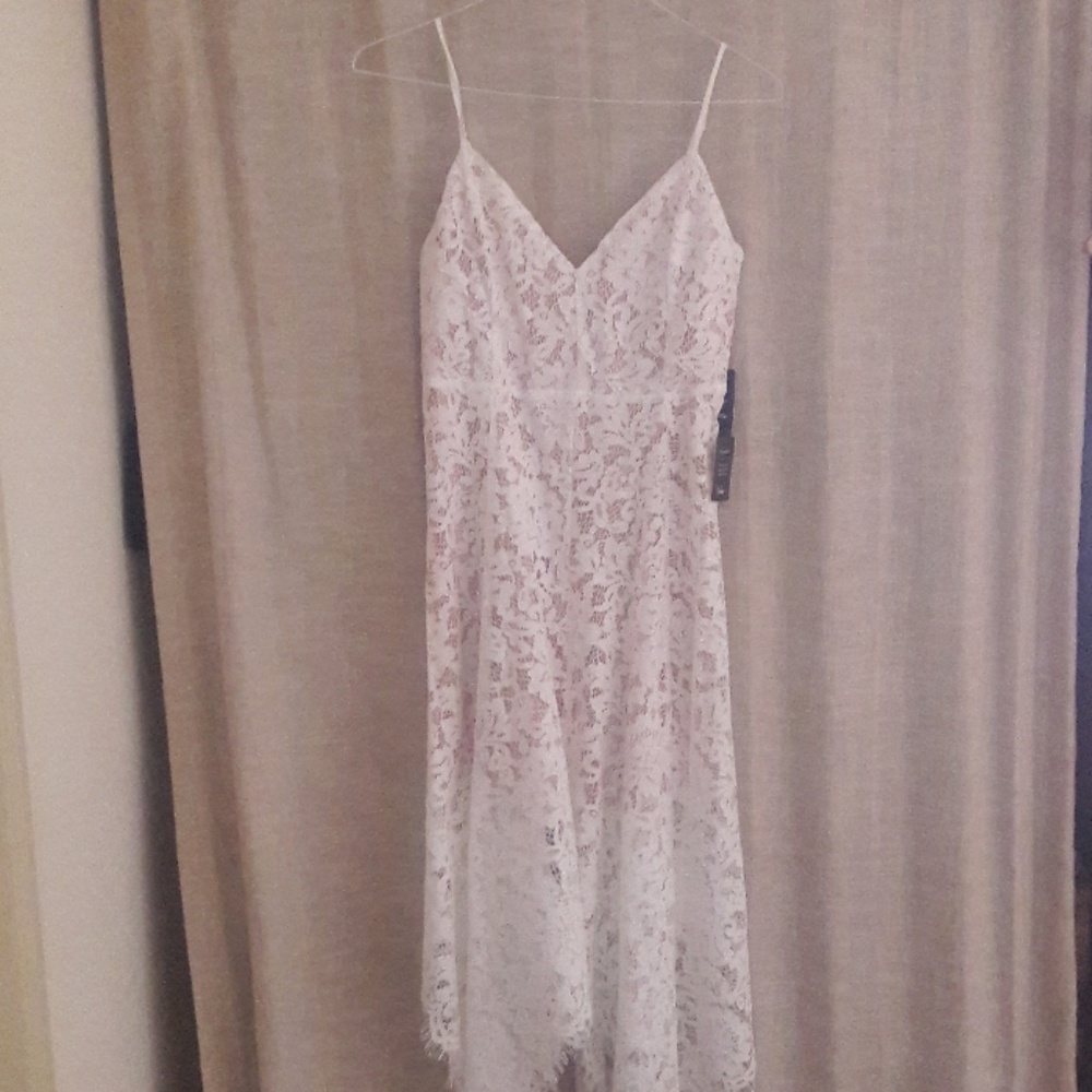 Lulus white lace dress